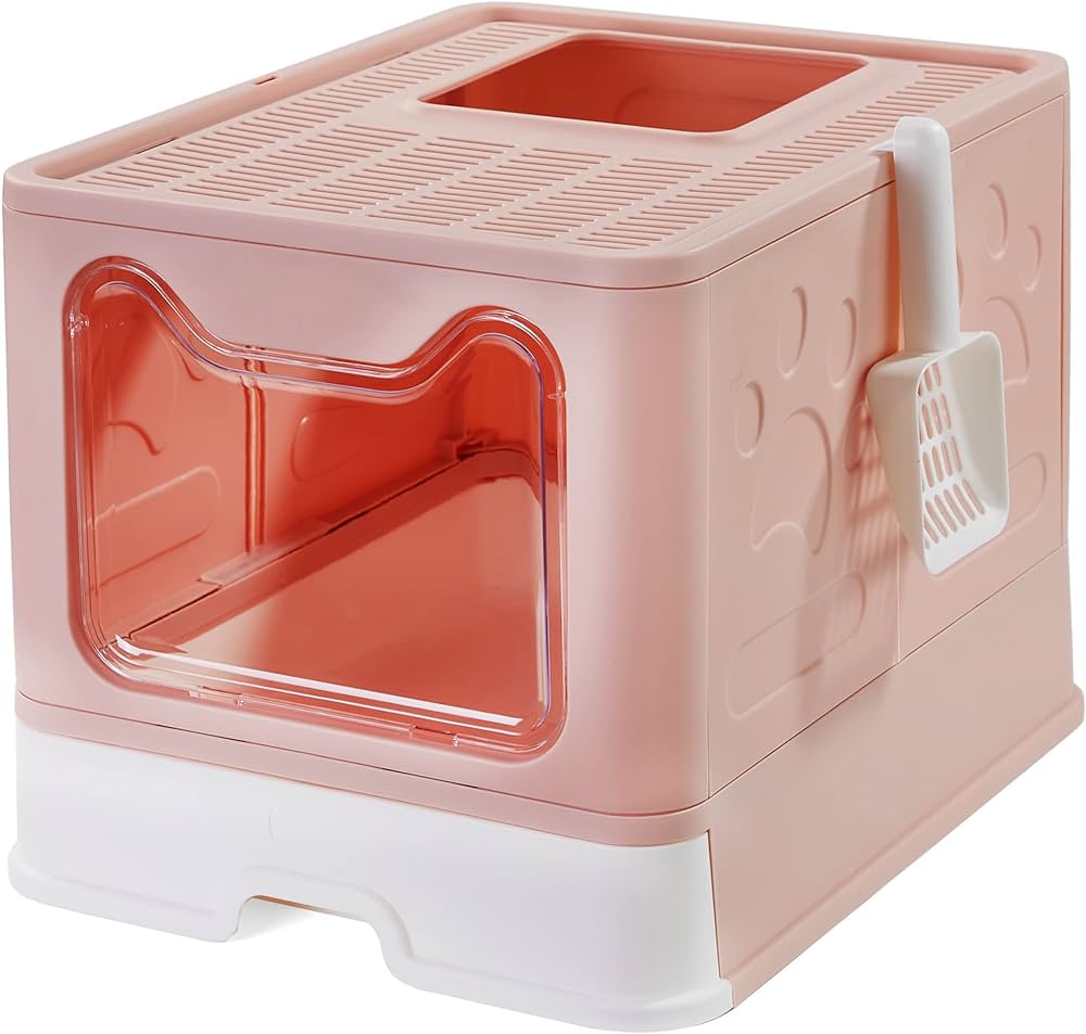 Foldable Enclosed Litter Box - Happy Paws Australia 