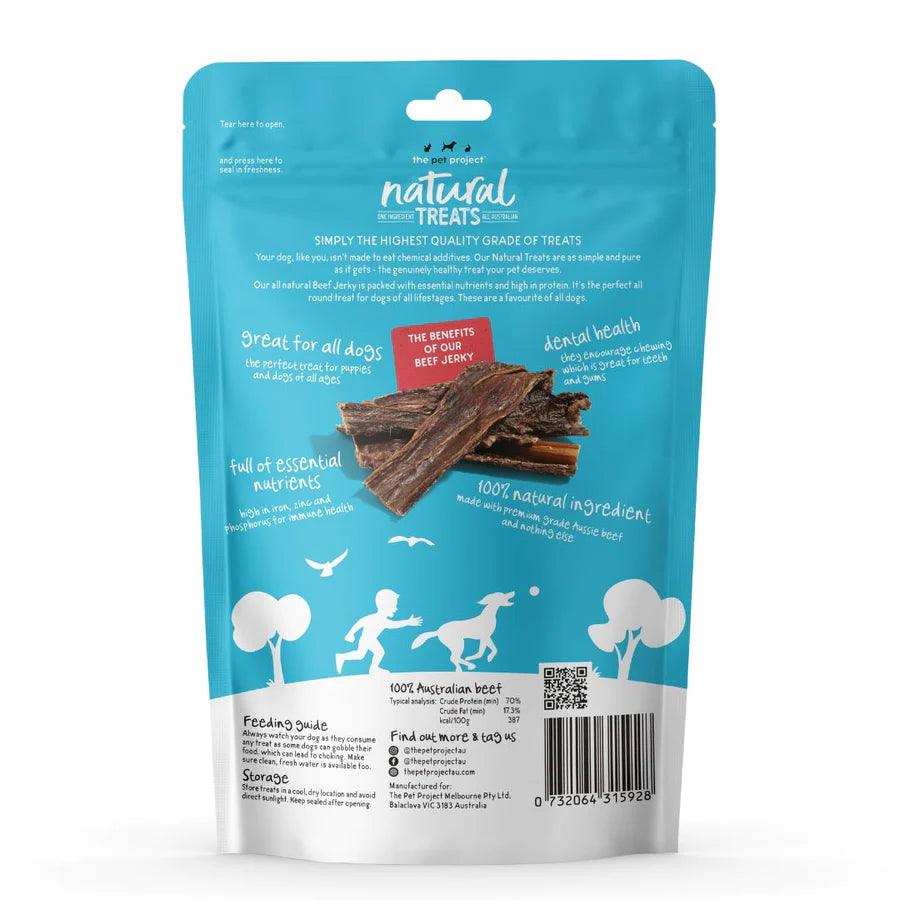 Pet Project Natural Treats Beef Jerky - Happy Paws Australia 