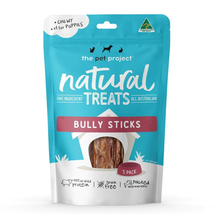 Pet Project Natural Treats Bully Sticks - Happy Paws Australia 