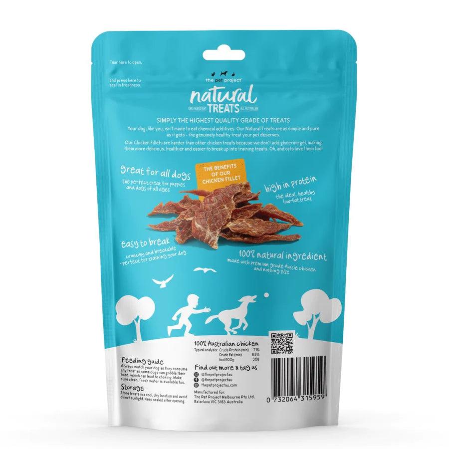 Pet Project Natural Treats Chicken Fillet - Happy Paws Australia 
