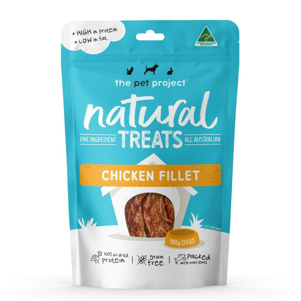 Pet Project Natural Treats Chicken Fillet - Happy Paws Australia 