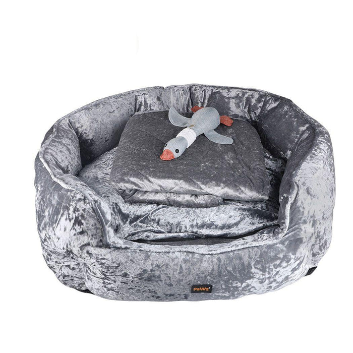 Quilted Calming Bed with free blanket and cuddly toy 